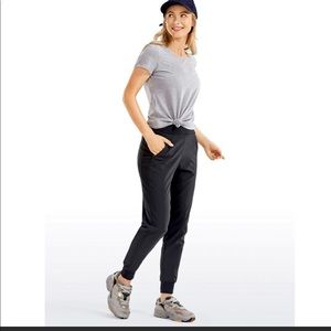 Nwt CRZYOGA Feathery-Fit Double-Layer Jogger Pants